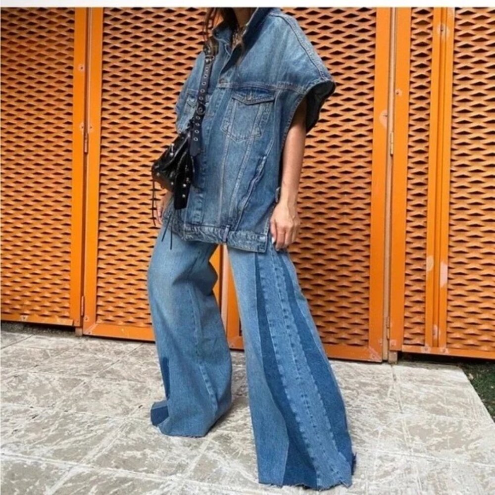 Zara Patchwork Jeans